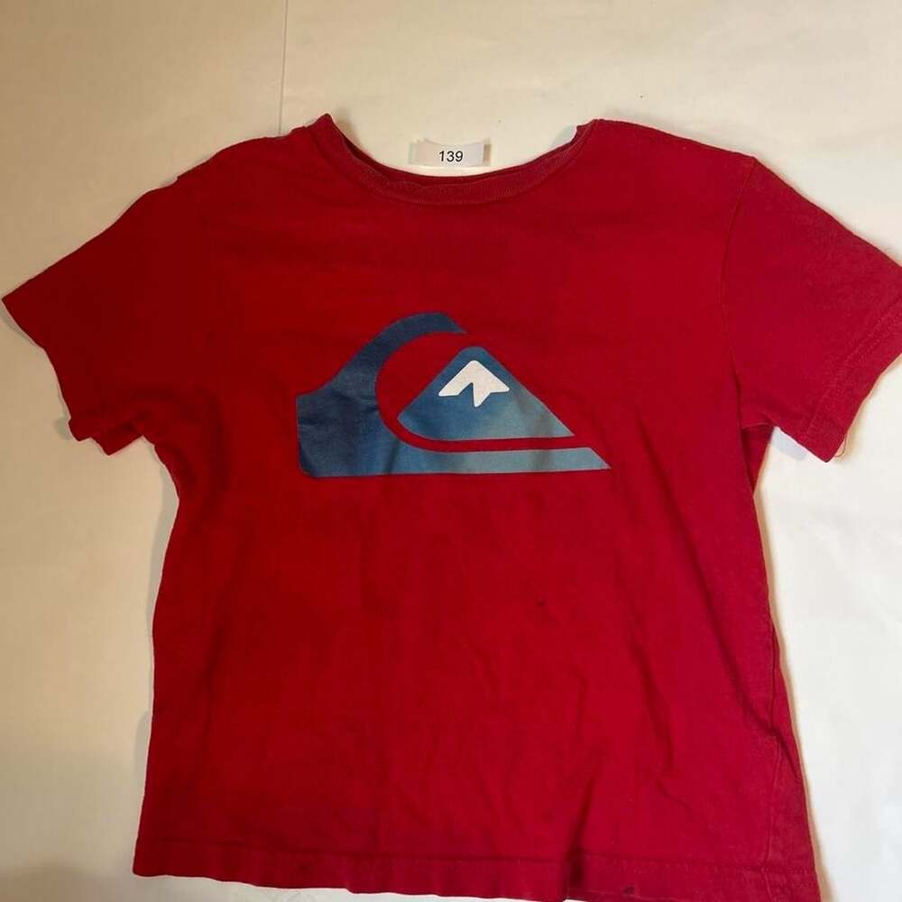 Quiksilver Toddler Graphic T-Shirt Size 4T Red Short Sleeve Logo